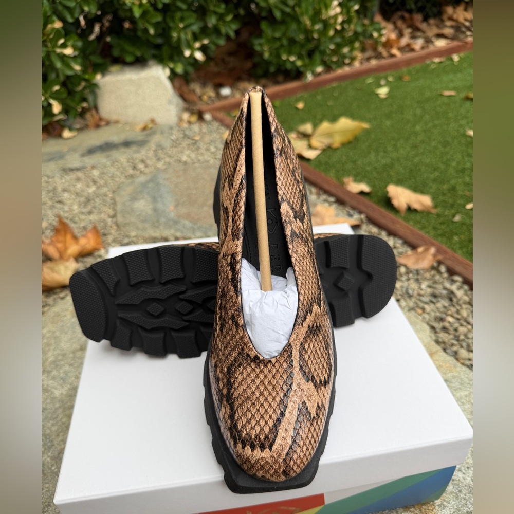 Trendy Snake Print Chunky Loafer - Katy Perry Daarling